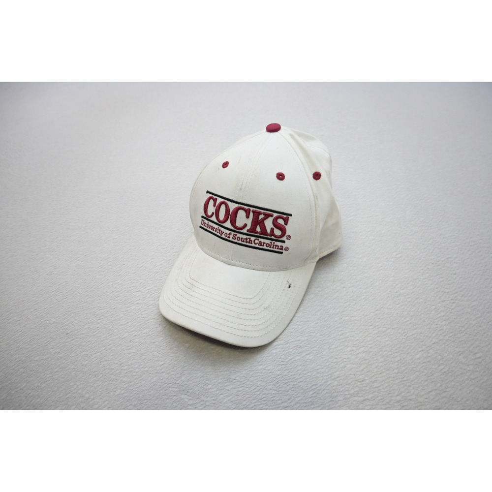 Vintage The Game South Carolina Gamecocks Hat Mens OSFA White Cocks Snapback